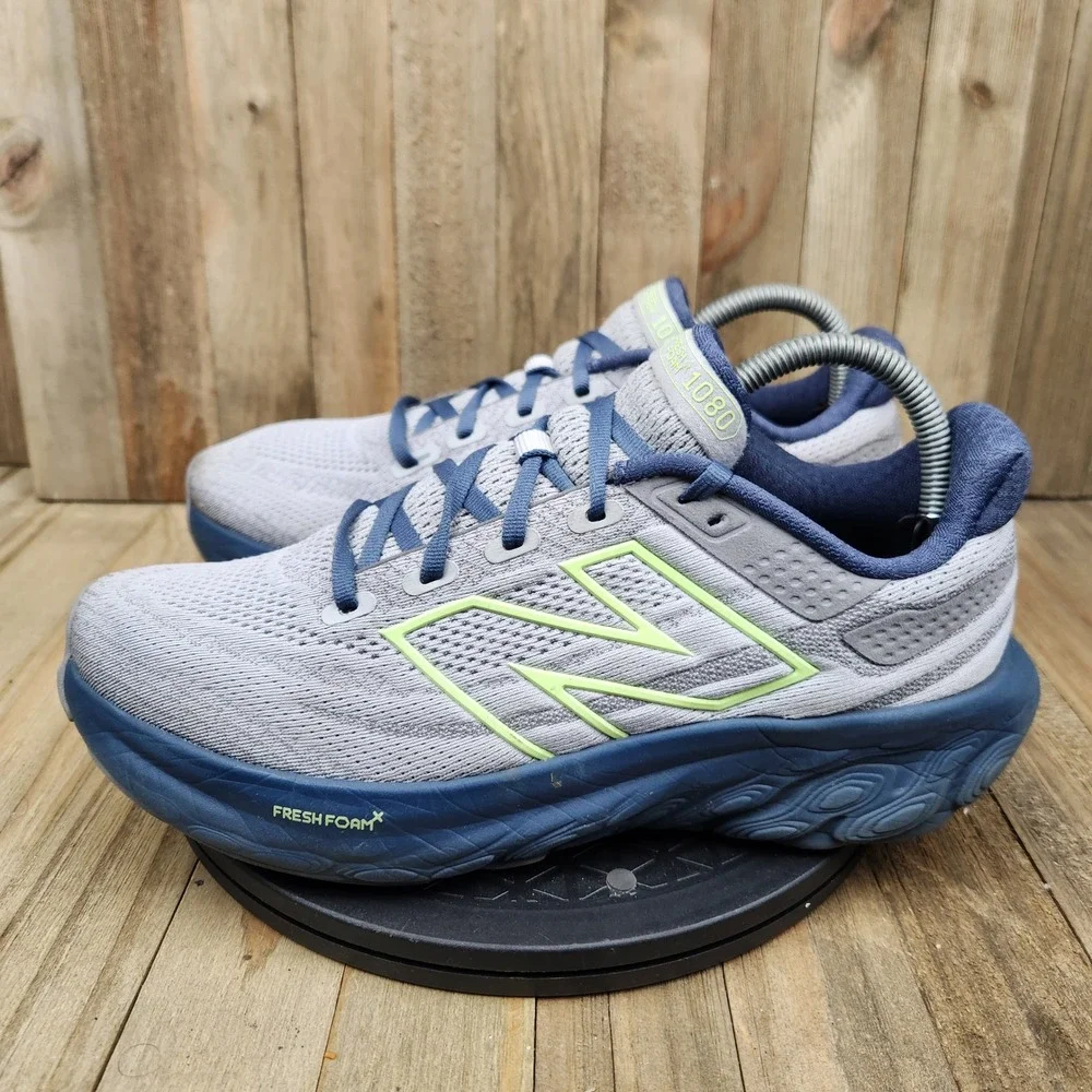New Balance Fresh Foam X 1080 v11 Mens size 8 Grey Navy Blue Running Shoes